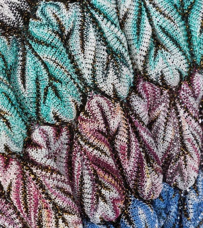 Shop Missoni Metallic Knit Headband In Multicoloured