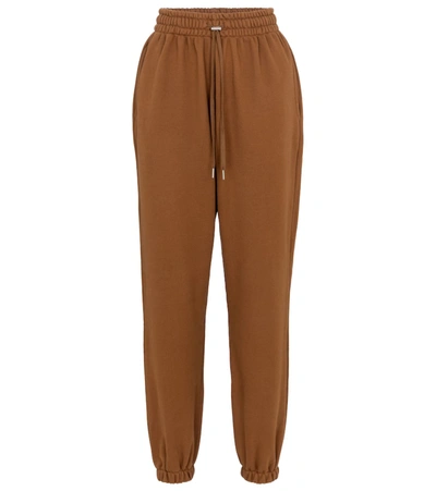 Shop The Frankie Shop Vanessa Cotton Sweatpants In Brown