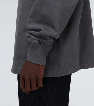 Shop Acne Studios Cotton Crewneck Sweatshirt In Grey