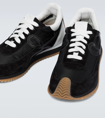 Shop Loewe Flow Runner Sneakers In Black