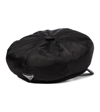 Prada Re-nylon Cap In Black
