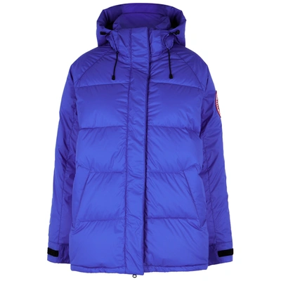 Shop Canada Goose Approach Blue Quilted Shell Jacket