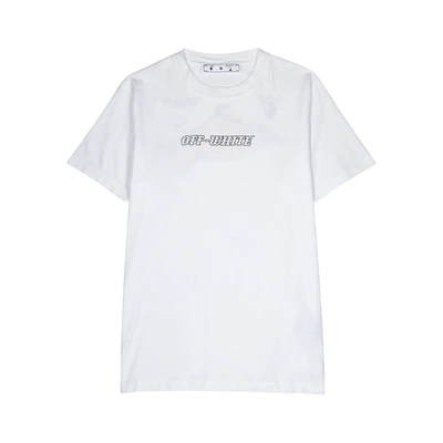 Shop Off-white Pascal White Printed Cotton T-shirt