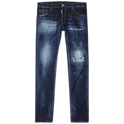 Shop Dsquared2 Cool Guy Distressed Skinny Jeans In Denim