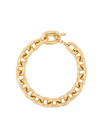 Shop Rabanne Paco  Chain Necklace In Gold