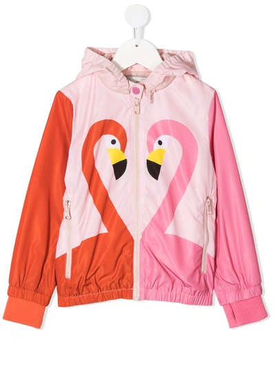 Shop Stella Mccartney Flamingo-print Jacket In Pink