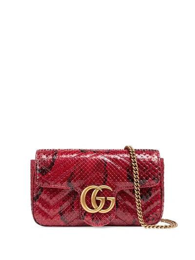 Gucci® GG Marmont Python Super Mini Bag - Saint John's