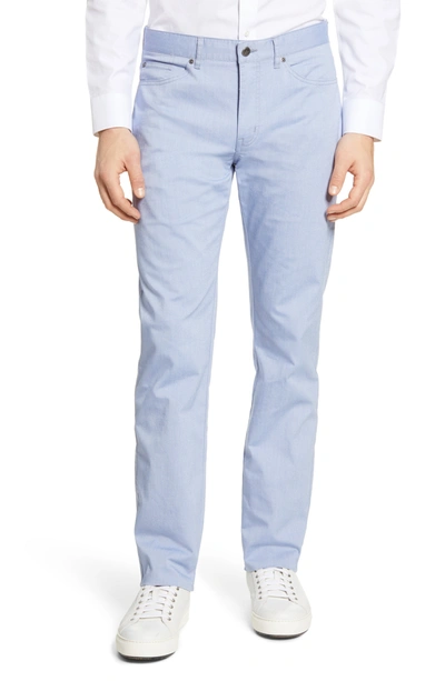Shop Peter Millar Crown 5-pocket Twill Pants In Blue Lapis
