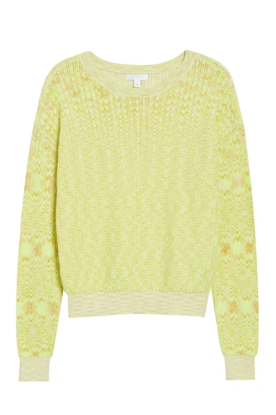 Shop Abound Space Dye Pullover Sweater In Green Punch Spacedye