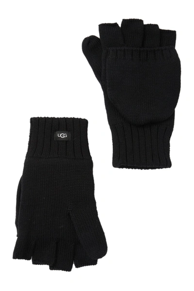 Ugg Knit Flip Mitten In Black