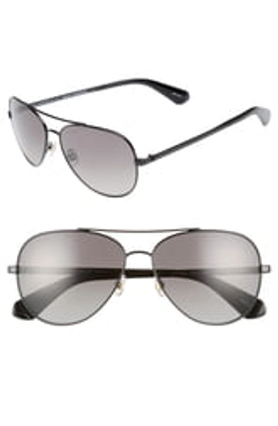 Kate Spade Avaline 2/s 58mm Polarized Aviator Sunglasses In 0807-wj |  ModeSens