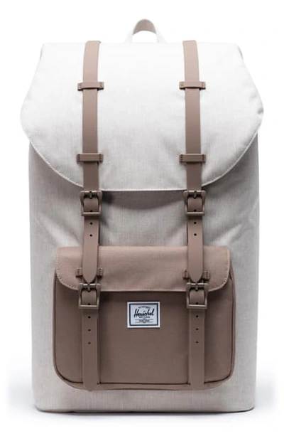 Shop Herschel Supply Co Little America Backpack In Overcast/ Pine Bark