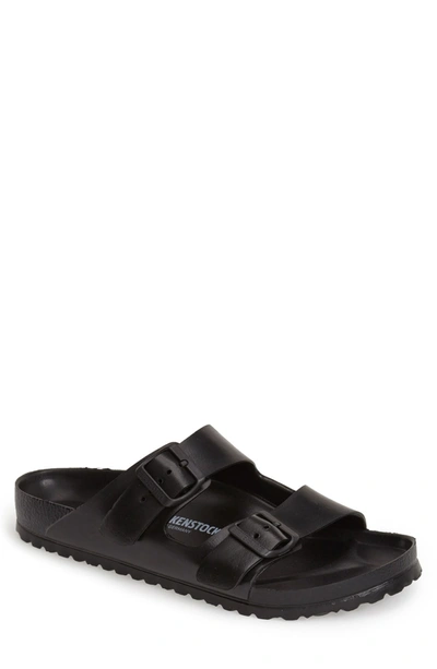 Shop Birkenstock Arizona Essential Slide Sandal In Black
