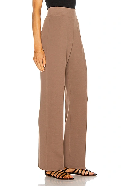 Shop Alaïa Tailored Pant In Savane