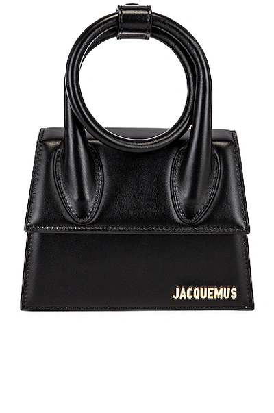 Shop Jacquemus Le Chiquito Noeud Bag In Black