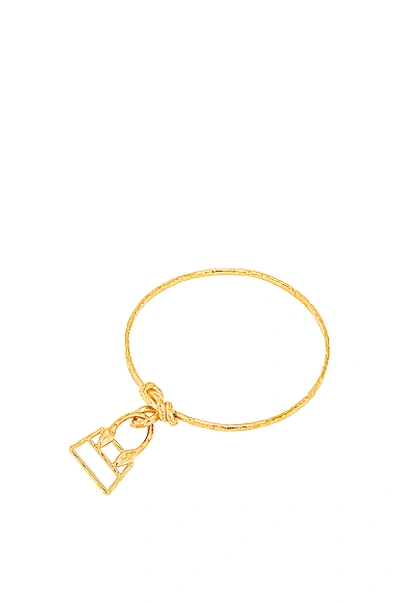 Shop Jacquemus Le Bracelet Chiquita In Gold