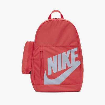 Shop Nike Elemental Kids' Backpack In Track Red,track Red,football Grey