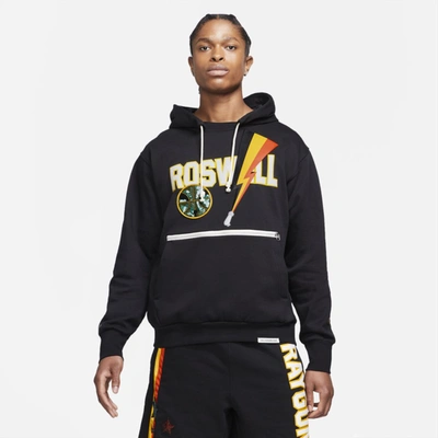 Shop Nike Dri-fit Rayguns Men's Premium Basketball Hoodie In Black