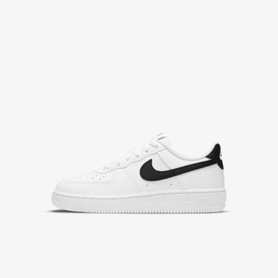 Shop Nike Force 1 Little Kids' Shoes In White,black