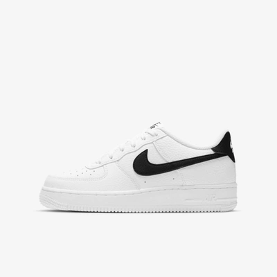 Nike Air Force 1 Big Kids' Shoes In Black/white | ModeSens