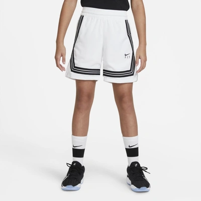 Shop Nike Fly Crossover Big Kids' (girls') Basketball Shorts In White