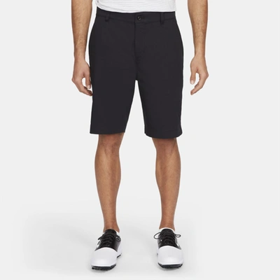 Shop Nike Men's Dri-fit Uv 10.5" Golf Chino Shorts In Black