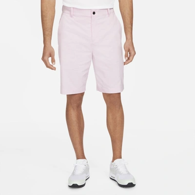 Shop Nike Dri-fit Uv Men's 10.5" Golf Chino Shorts In Pink Foam