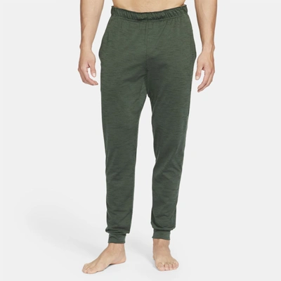 Shop Nike Men's  Yoga Dri-fit Pants In Green