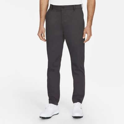 Shop Nike Men's Dri-fit Uv Slim-fit Golf Chino Pants In Grey