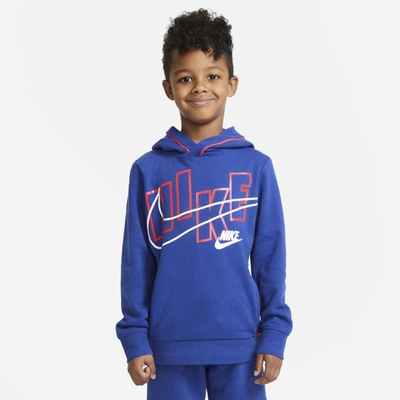 Shop Nike Little Kids' Pullover Hoodie In Game Royal