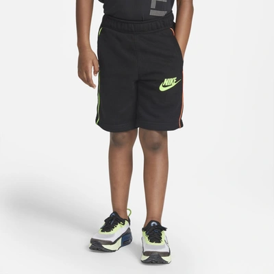Shop Nike Little Kids' French Terry Shorts In Black