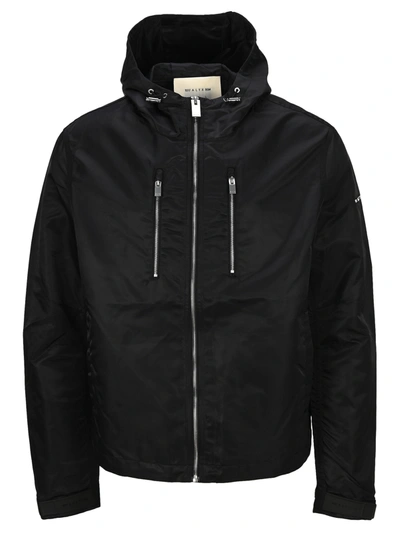 Shop Alyx Hooded Shell Bomber Jacket In Black