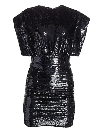 Shop Iro Women's Miracle Sequin Mini Dress In Anthracite