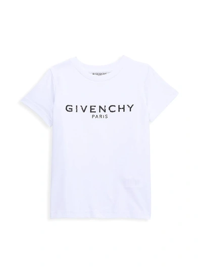 Shop Givenchy Little Boy's & Boy's Logo T-shirt In White