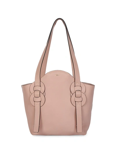Shop Chloé Women's Small Darryl Leather Tote In Misty Rose