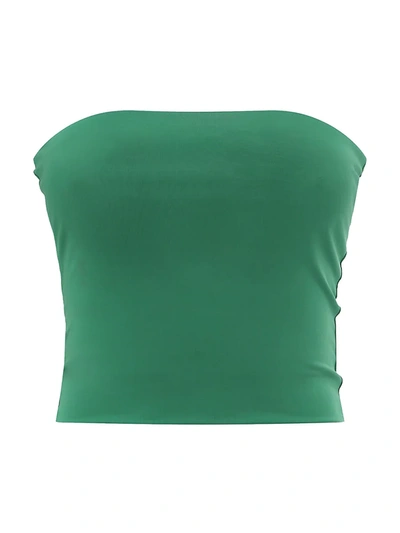 Shop Andamane Gwen Tube Top In Green