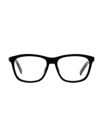 Shop Dior Men's Essentialo Nu 57mm Plastic Square Optical Glasses In Shiny Black