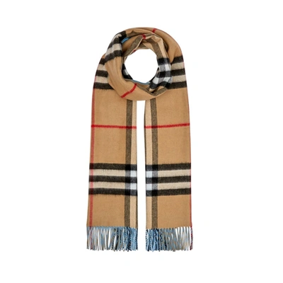 Burberry Reversible Check Cashmere Scarf - Neutrals