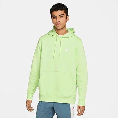Shop Nike Sportswear Club Fleece Embroidered Hoodie In Green
