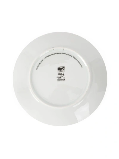 Fornasetti Printed Design Plate In Black