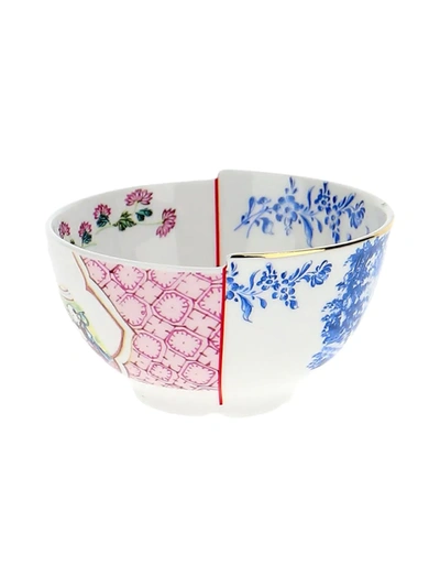 Seletti Small Hybrid Cloe Bone China Bowl In Pink
