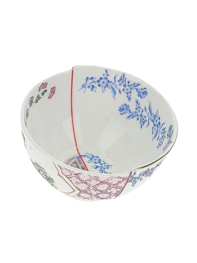 Seletti Small Hybrid Cloe Bone China Bowl In Pink
