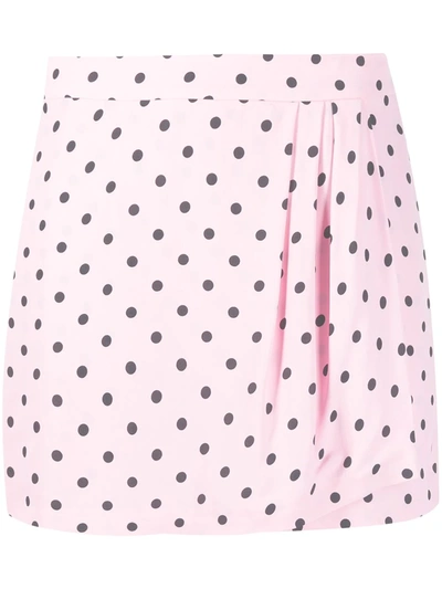 Shop Red Valentino Polka Dot-print Shorts In Pink