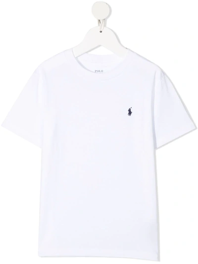 Shop Ralph Lauren Polo Pony Embroidered T-shirt In White