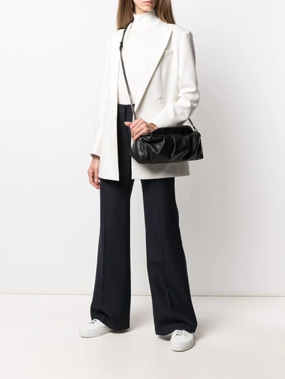 Fabiana Filippi Pleat-detail Clutch Bag In Black