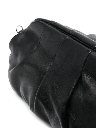 Fabiana Filippi Pleat-detail Clutch Bag In Black