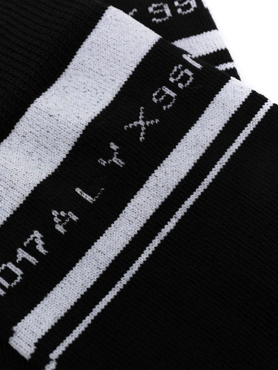 Alyx Logo Intarsia Mid-calf Socks In Black