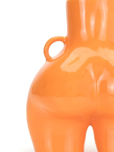 Shop Anissa Kermiche Love Handles Vase (31cm) In Orange