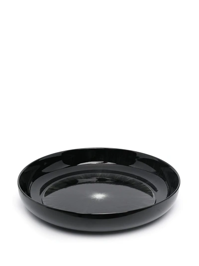 Shop Ann Deumelemeester X Serax Two Set Porcelain Plates In Black