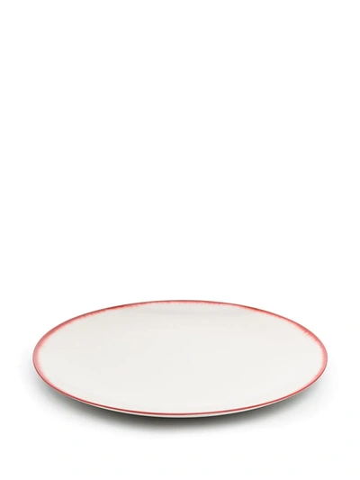 Shop Ann Deumelemeester X Serax Set Of Two Porcelain Plates In White